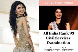 Former Miss India Finalist Aishwarya Sheoran secures 93rd Rank in UPSC CSE