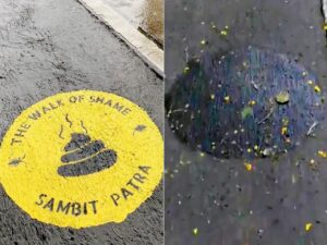 Triggered fan paints over Mumbai’s ‘Walk of Shame’ featuring Arnab, Kangana & more