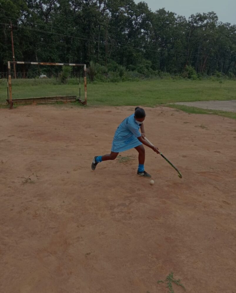 Chhattisgarh: Tribal girls trained by the Border Police on a helipad, chosen for the Indian Junior National Hockey team