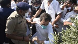 Uttar Pradesh: India’s biggest opposition manhandled in Noida; Rahul Gandhi arrested while marching to Hathras