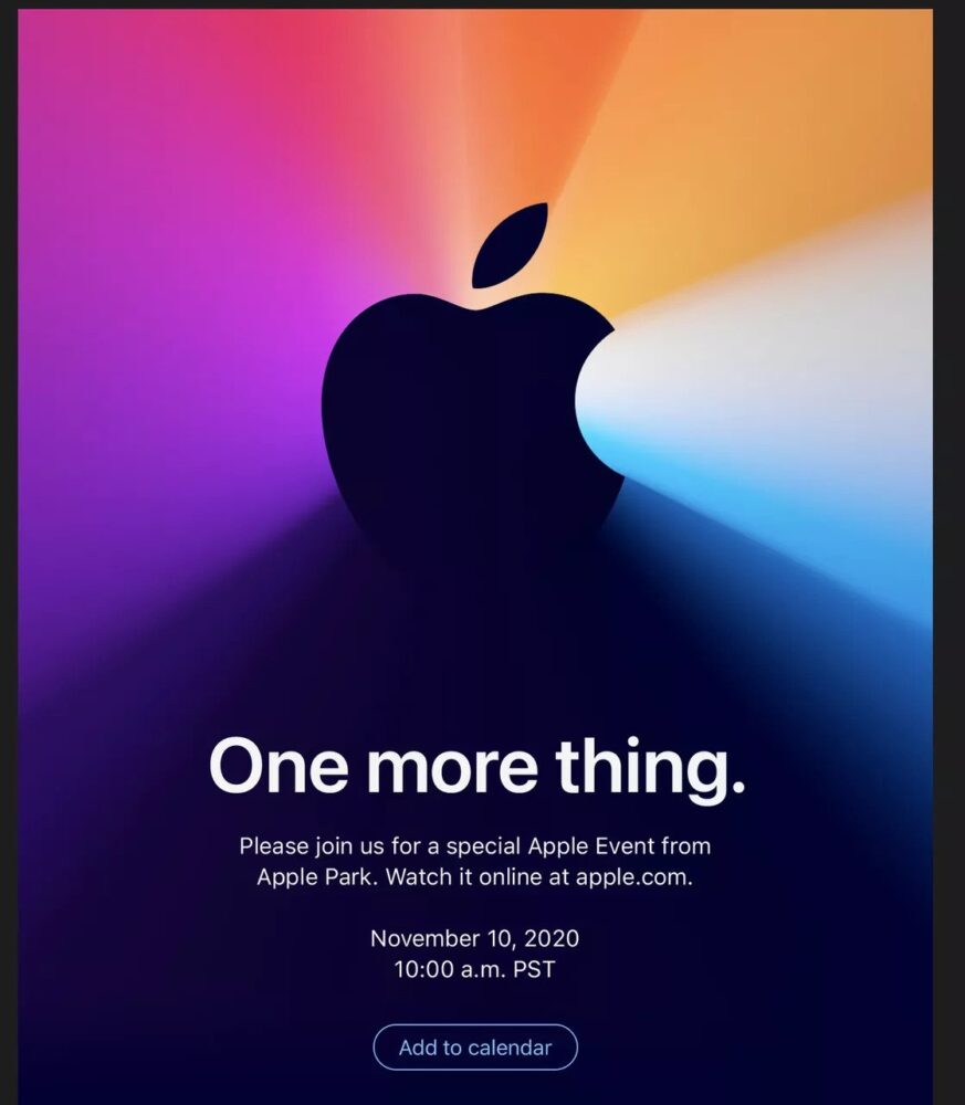 Apple Event on 10th November