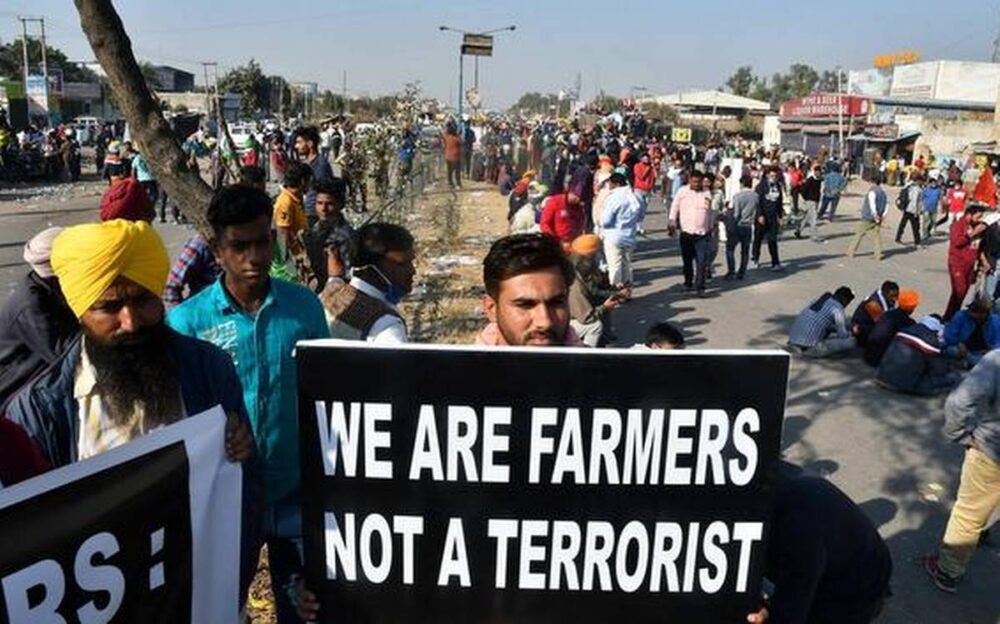 Protesting farmers angry over news coverage 