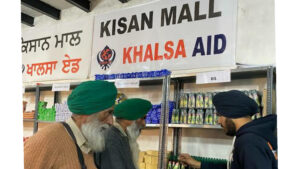 Khalsa Aid sets up free ‘Kisan Mall’ at Tikri border
