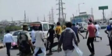 Farmers and BJP workers clashed in Ghazipur, on the UP-Delhi border