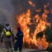 Wildfires reignited outside Athens; evacuations took place once again in Southern Greece