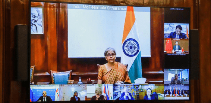 Finance minister chairs BRICS virtual meeting ahead of the Summit focusses on economic recovery after the pandemic