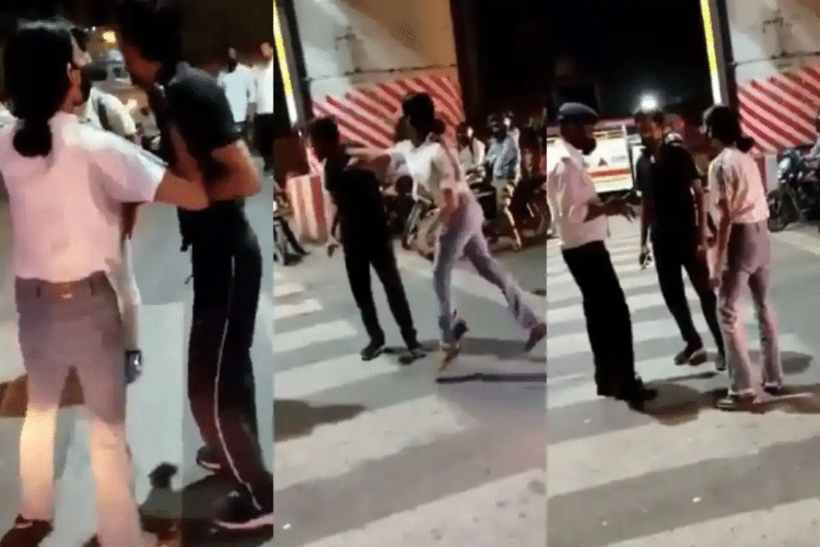 Lucknow Citizen thrashes a 'rashly and negligently' driving cab; police files complaint