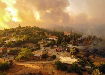 Wildfires rage in Southern Europe as heatwave peaks temperatures to more than 40C; hundreds of people evacuated