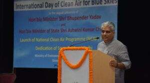 Environment Minister, Bhupendra Yadav Inaugurated The Second Smog Tower In Delhi On International Day Of Clean Air For Blue Skies