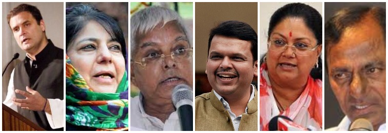 The New Political trend of Chief Ministers in India: Regional party leaders becoming strong and the ones from BJP- Congress are losing their popularity
