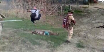 The cameraman kept stomping and punching between the raining batons, the DGP said — action will be taken