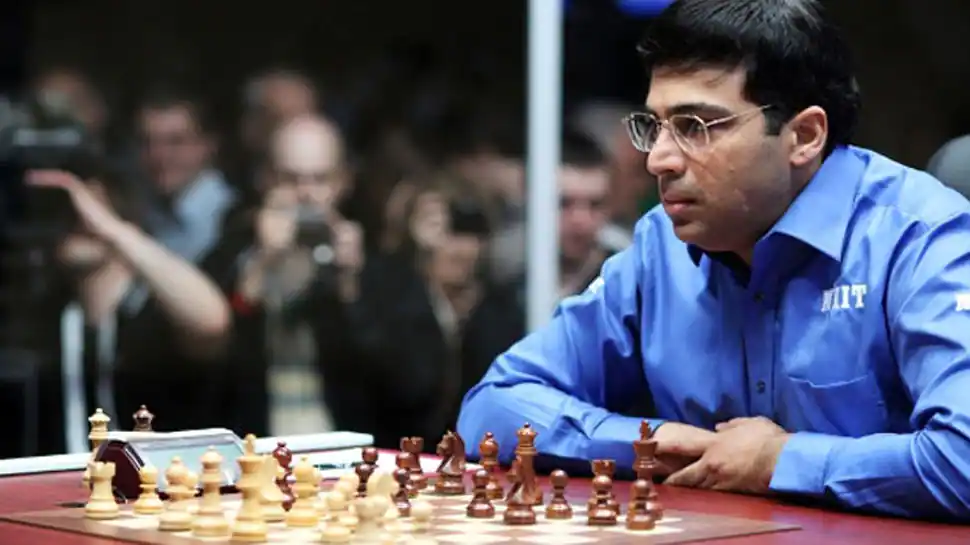 Chess wizard Viswanathan Anand during an interaction with his dancer-wife  Aruna Anand in Chennai on