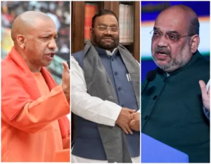 What does the political churning in U.P indicate?