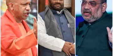 What does the political churning in U.P indicate?