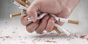 Even after being banned, tobacco is displayed on the TV.