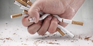 Even after being banned, tobacco is displayed on the TV.