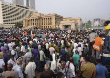 Thousands of Sri Lankans protest against the economic crisis in the country