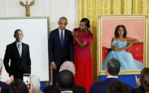 Official portraits of former President Barack Obama and wife Michelle unveiled at White House