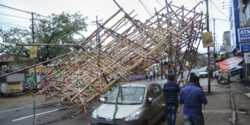 Alert sounded in Tripura in wake of cyclone Sitrang