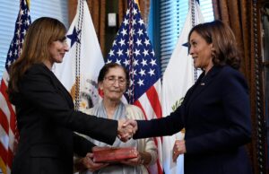 Kamala Harris administers swearing-in ceremony of Indian-American U.S. Ambassador