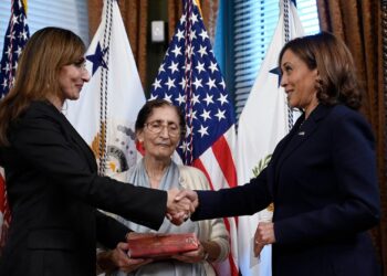 Kamala Harris administers swearing-in ceremony of Indian-American U.S. Ambassador