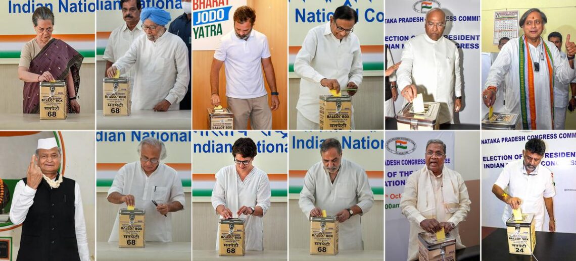 Team Tharoor complaints about violations of polling guidelines