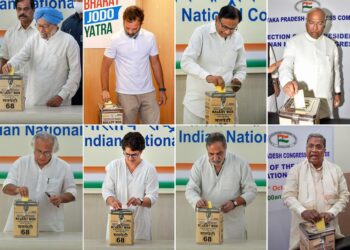 Team Tharoor complaints about violations of polling guidelines