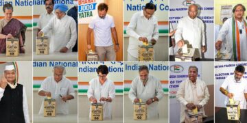 Team Tharoor complaints about violations of polling guidelines