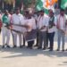 Congress protests against BJP in Sangareddy