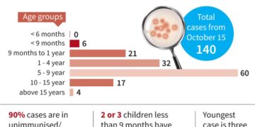 Fall in immunisation may have triggered measles outbreak