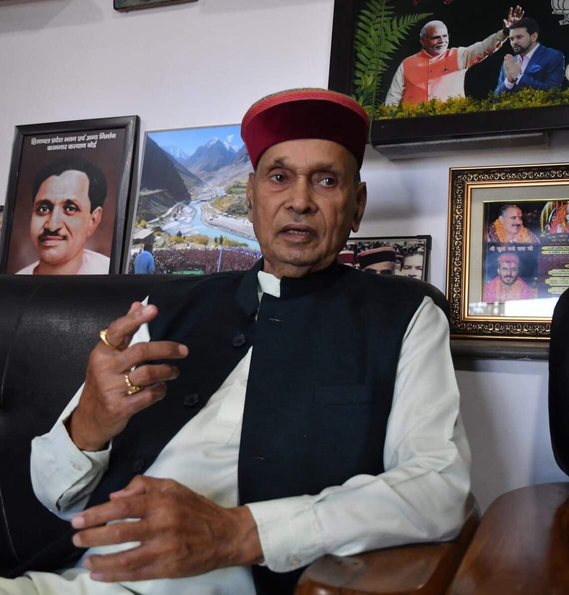 National Pension System a crime committed by Congress, BJP will solve it: former Himachal Pradesh Chief Minister Prem Kumar Dhumal