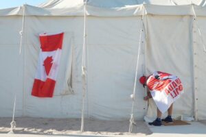 Remote desert camps house Qatar World Cup fans on a budget