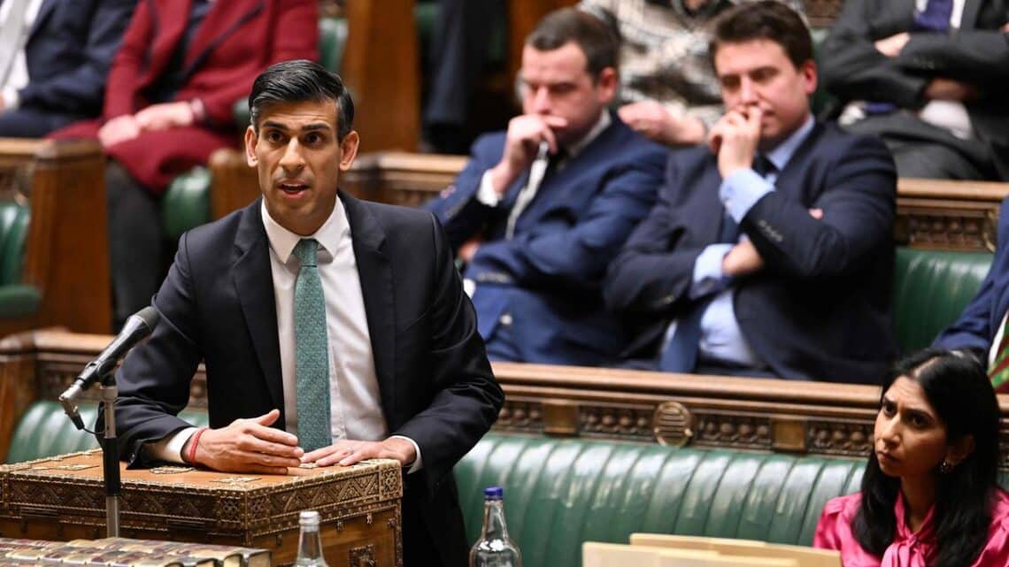 British PM Rishi Sunak unveils 5-step illegal immigration clampdown British PM Rishi Sunak unveils 5-step illegal immigration clampdown