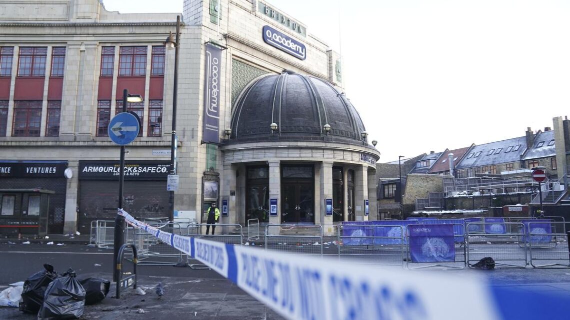 Four critically injured after crush at London concert venue