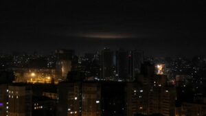 Defiant Ukrainians cheer New Year as drones blasted from skies