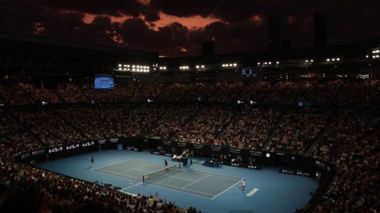 Four with Russian flags kicked out of Australian Open by police