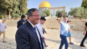 Israel’s Ben-Gvir visits contested Jerusalem holy site, Palestinians protest