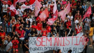 ‘No amnesty!’: Brazilian protests demand jail for rioters