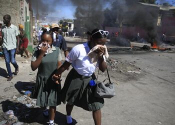 Police protest in Haiti after six officers killed