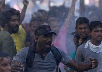 Sri Lanka police fire tear gas at election protest; 15 injured