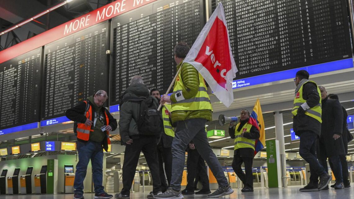 Thousands of flights cancelled as German airport staff strike