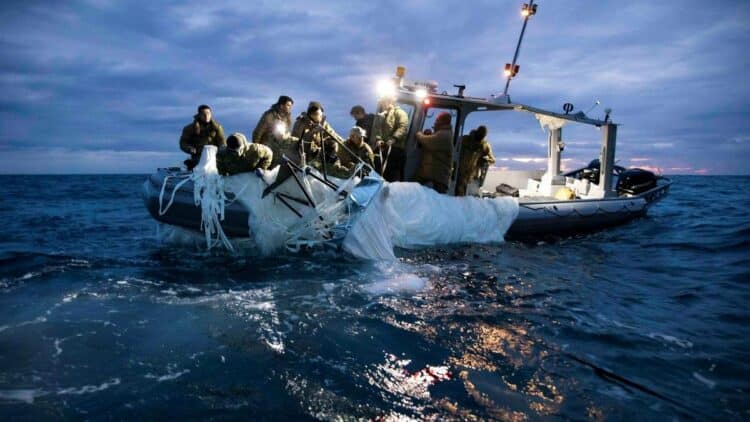 U.S. recovers balloon debris, China protests
