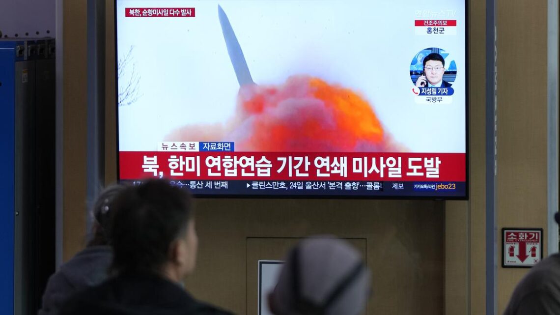 North Korea fires cruise missiles as allies stage drills North Korea fires cruise missiles as allies stage drills