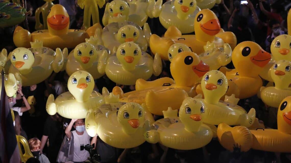 Yellow duck calendars land Thai man jail term for insulting monarchy