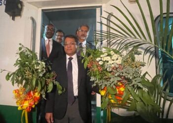 EAM Jaishankar rides ‘Made in India’ train in Mozambique