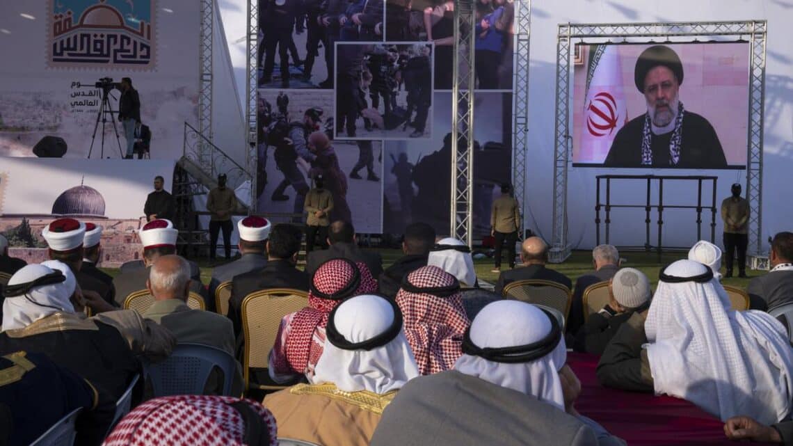 In a first, Iran’s president addresses Palestinians in Gaza