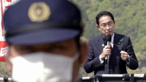 Japan’s Kishida vows safety of G-7 meetings after ‘smoke bomb’ attack