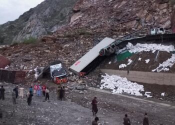 Landslide in Pakistan’s Khyber Pass buries trucks, dozens feared trapped