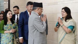 Nepal PM Prachanda arrives in India on four-day visit