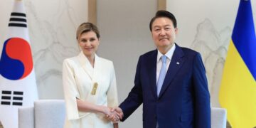 Ukraine’s first lady meets with South Korea’s Yoon